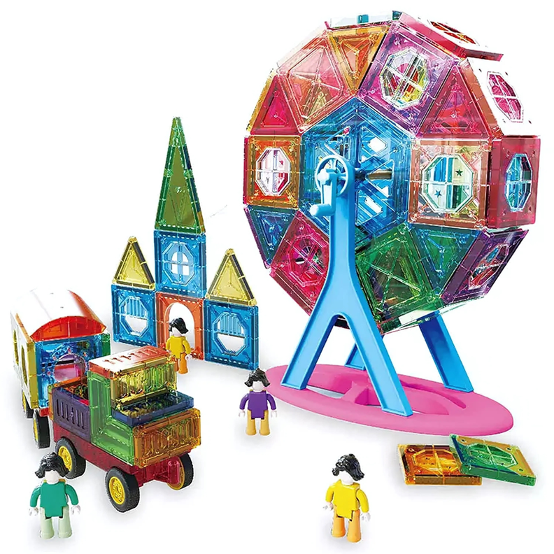 Set de Bloques Magneticos de Construccion 120 Piezas
