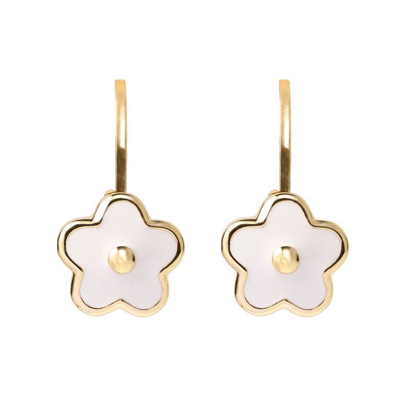 AROS MINI  FLOR ESMALTE BLANCO