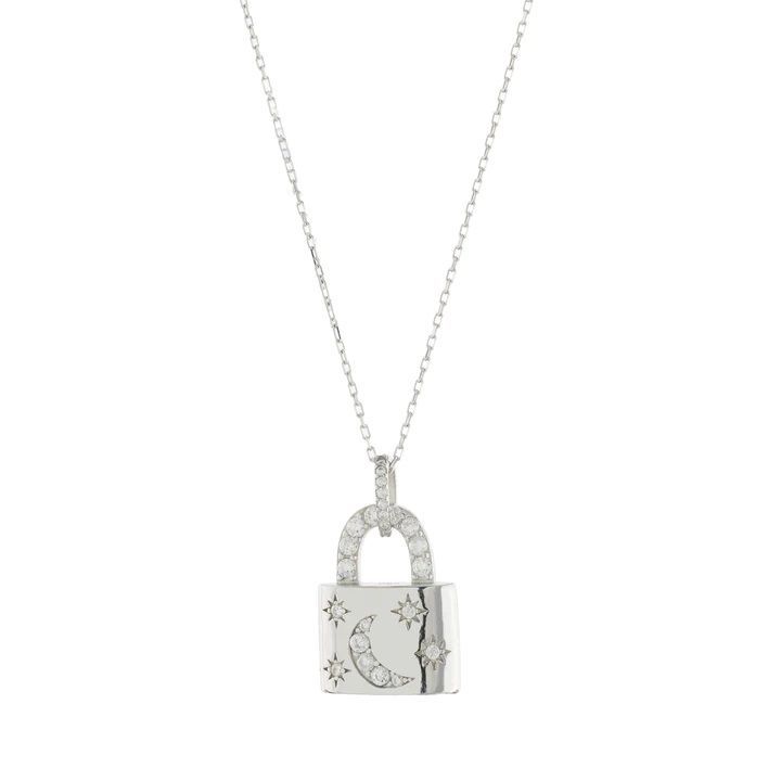 Collar We Are All Stars Candado Moon Lock