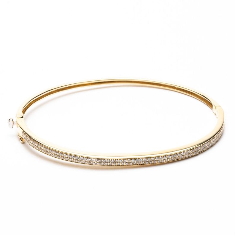 Esclava Oro Amarillo Diamantes