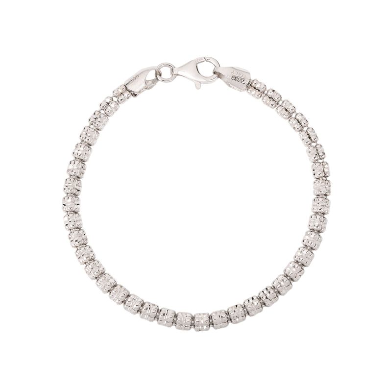 Pulsera diamantada Plata
