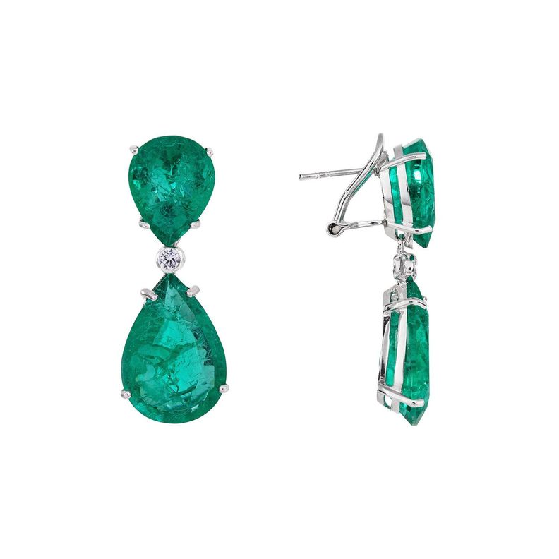 Aros Gotas de Esmeralda