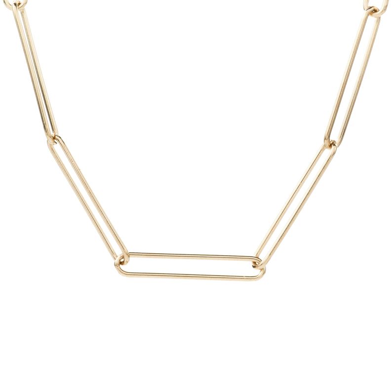 Collar Plata Paper Clip
