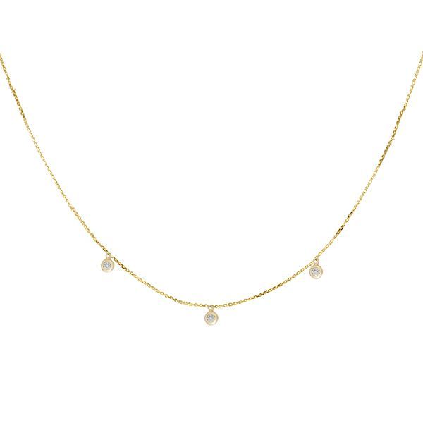 Collar Oa 3 Btes En Bisel 0.12Cts