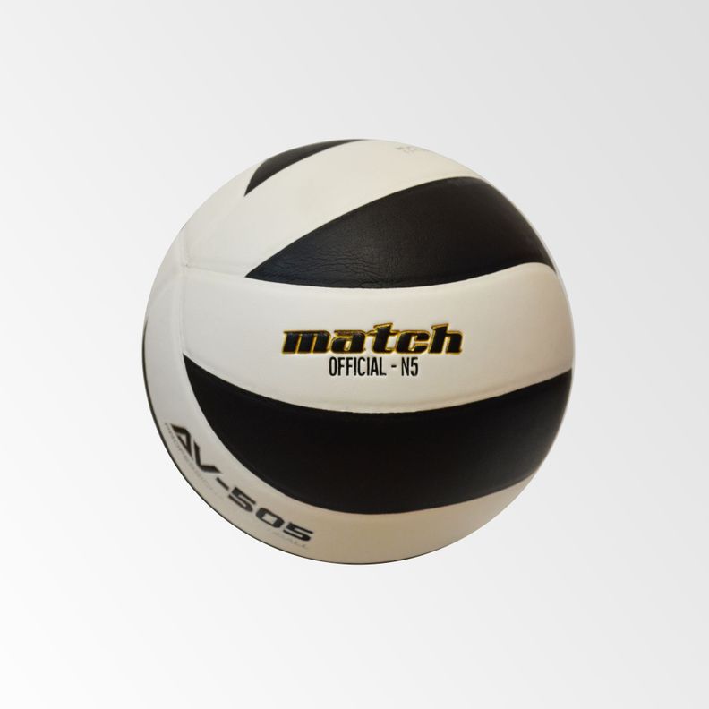 Balón Volley Nº5 Match Soft Negro-Blanco-1