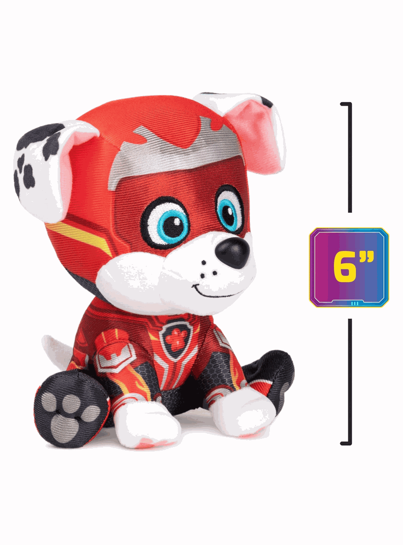 Peluche Paw Patrol 17 Cm Marshall - Mighty Movie-5
