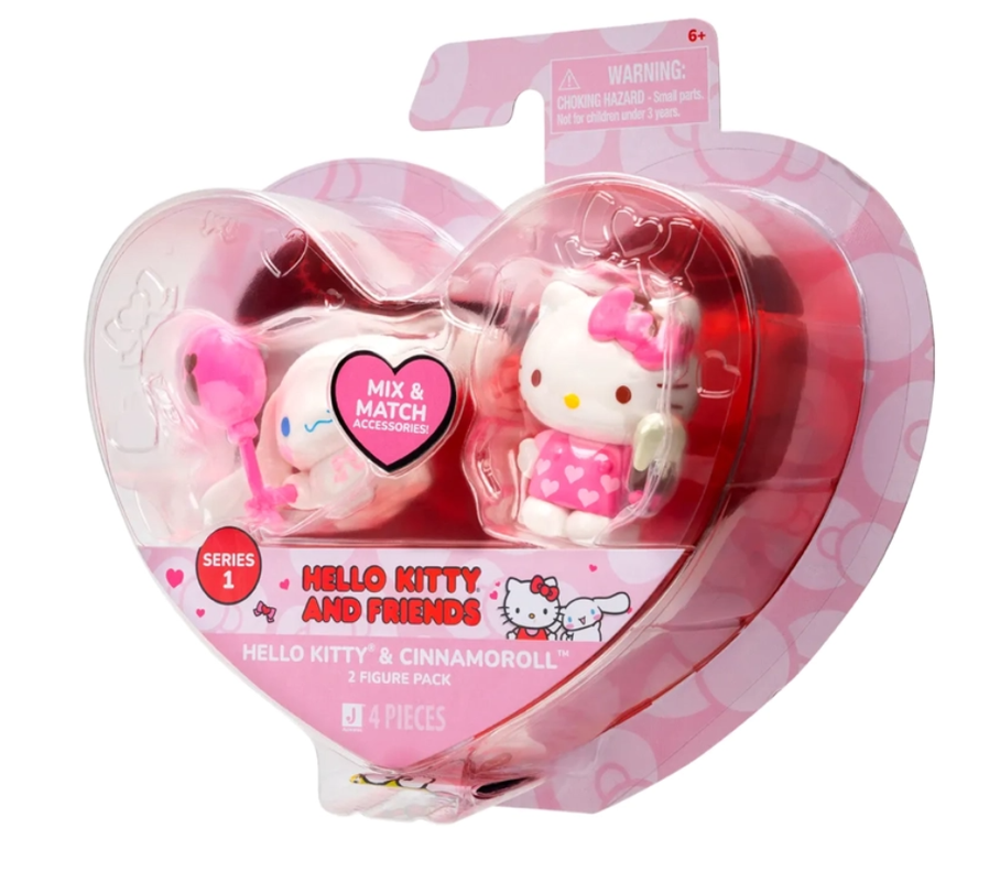 HELLO KITTY PAK 2 FIGURAS CORAZON ALEATORIO Jazwares | Paris.cl