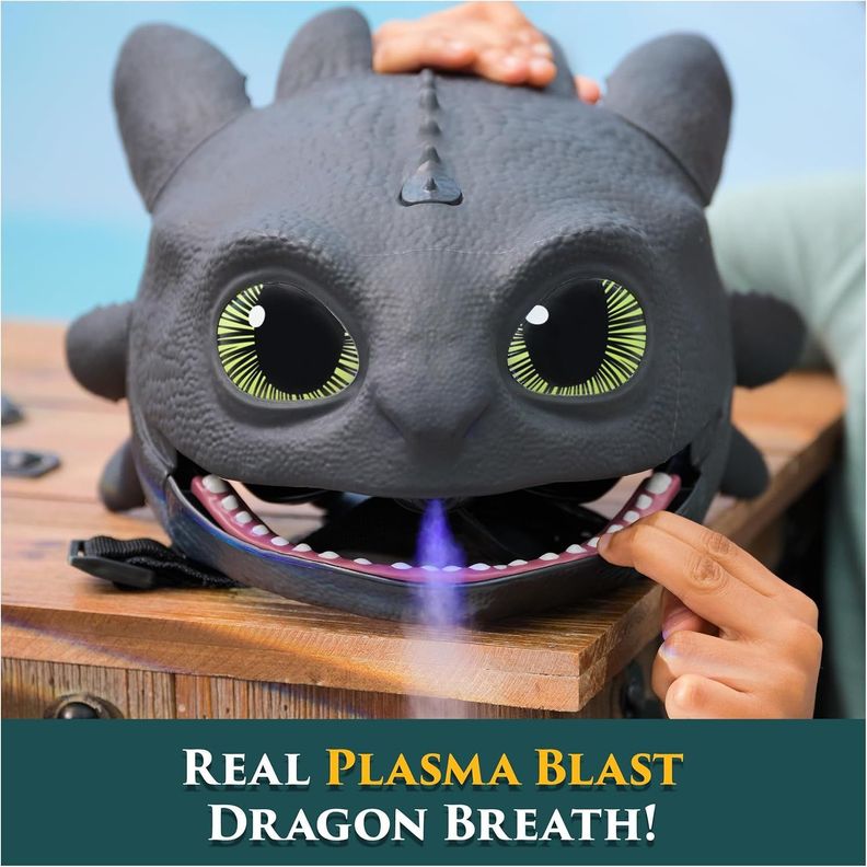 MASCARA BLAST AND ROAR TOOTHLESS MASK CON SONIDO Y NIEBLA COMO