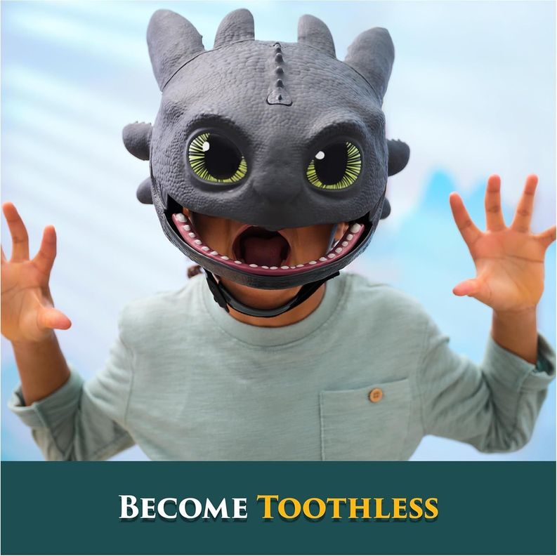 MASCARA BLAST AND ROAR TOOTHLESS MASK CON SONIDO Y NIEBLA COMO