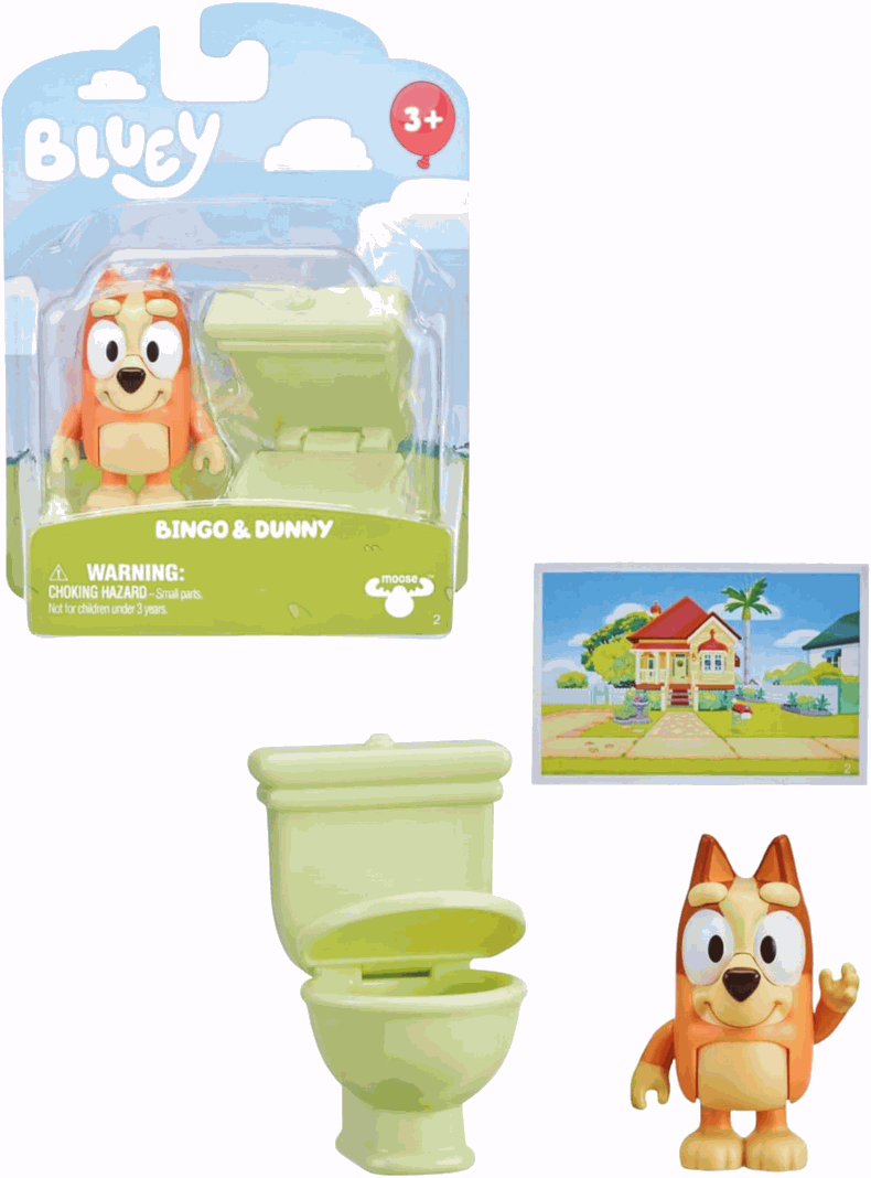 Bluey Figura Y Accesorios - Bingo Y Dunny-0