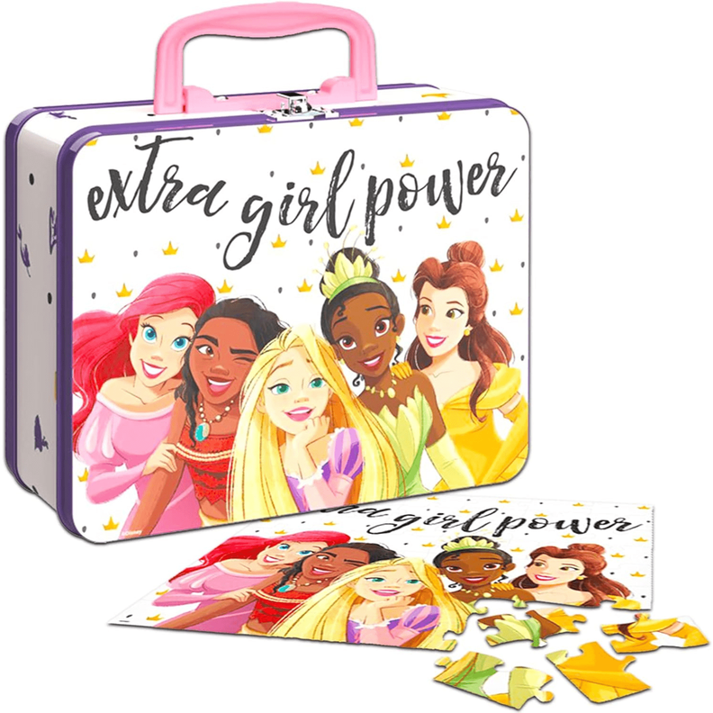 Puzzle Disney Princess 48 Piezas En Caja Metalica-0