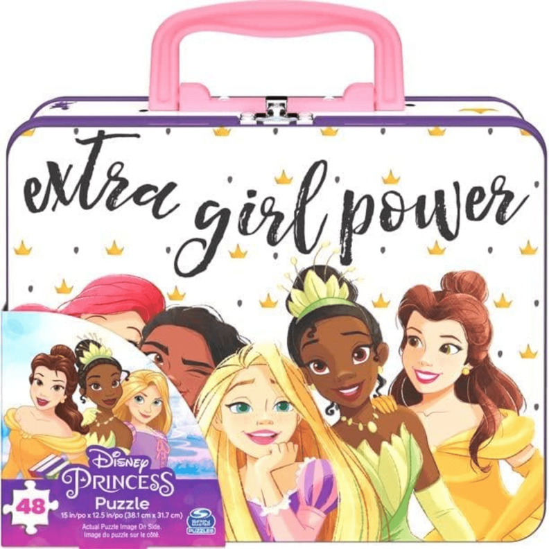 Puzzle Disney Princess 48 Piezas En Caja Metalica-2