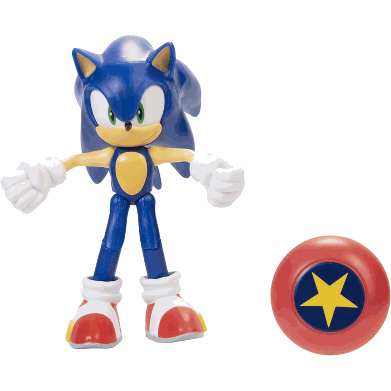 Sonic The Hedgehog Figura De 10 Cm. Con Accesorio De Resorte de Estrella-0