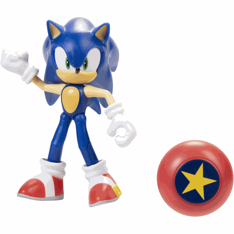 Sonic The Hedgehog Figura De 10 Cm. Con Accesorio De Resorte de Estrella-2