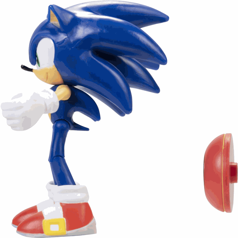 Sonic The Hedgehog Figura De 10 Cm. Con Accesorio De Resorte de Estrella-3