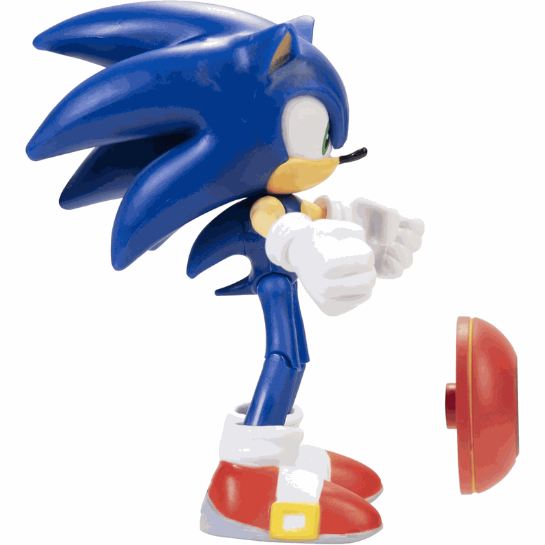 Sonic The Hedgehog Figura De 10 Cm. Con Accesorio De Resorte de Estrella-4