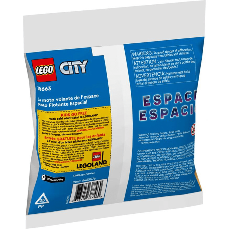 Lego City 46 Piezas Moto Flotante Espacial 30663-5