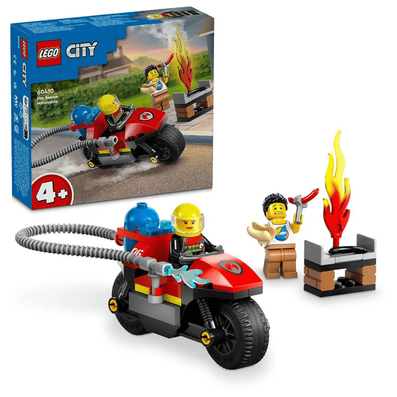 Lego City Moto De Rescate De Bomberos-0