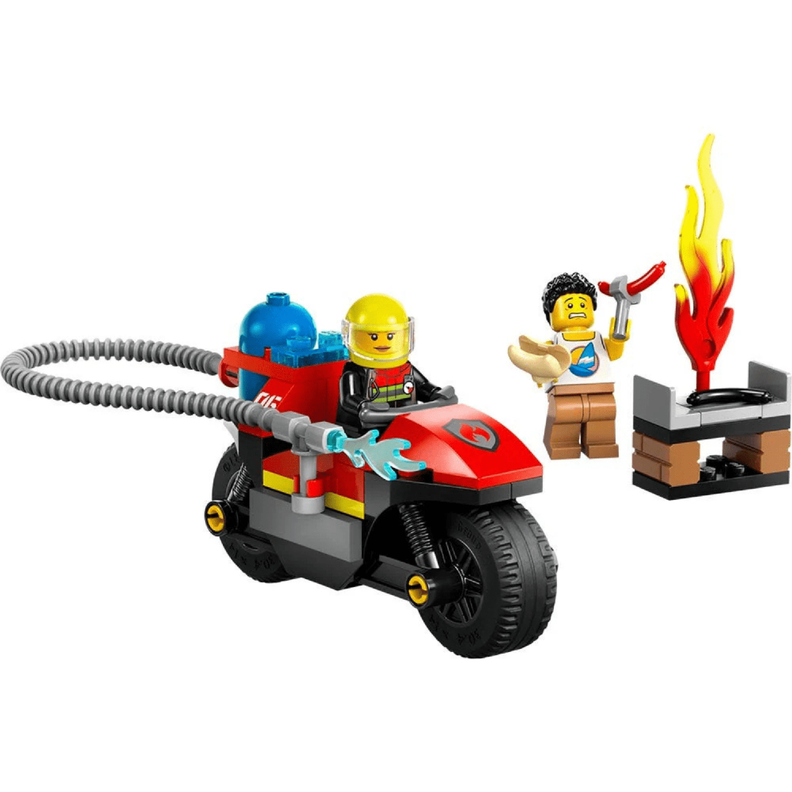 Lego City Moto De Rescate De Bomberos-1
