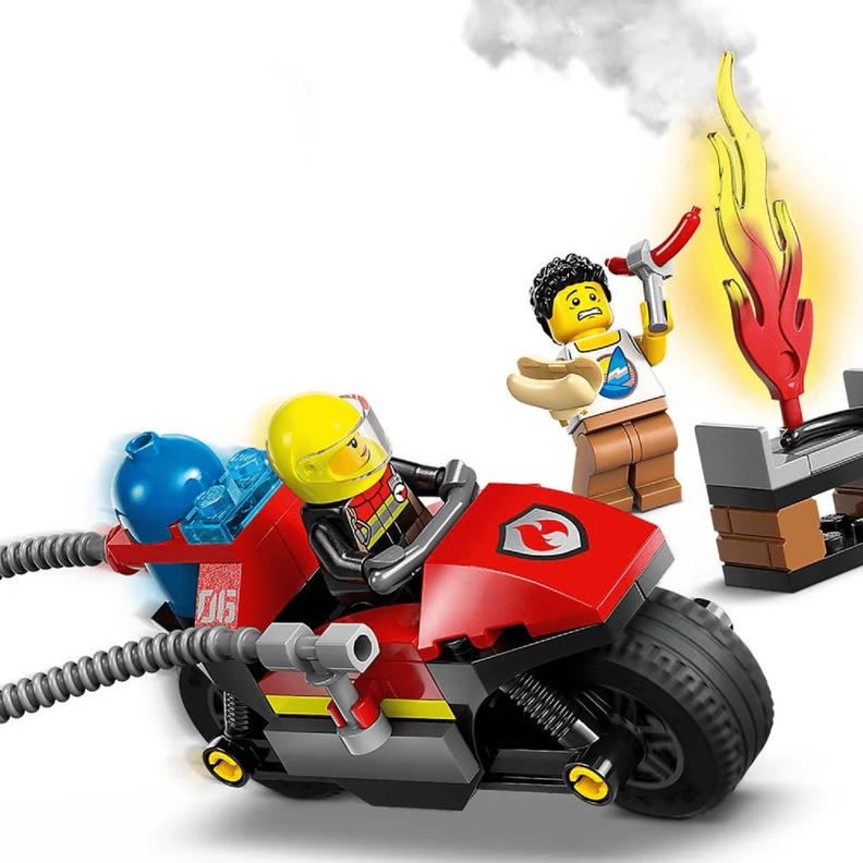 Lego City Moto De Rescate De Bomberos-2