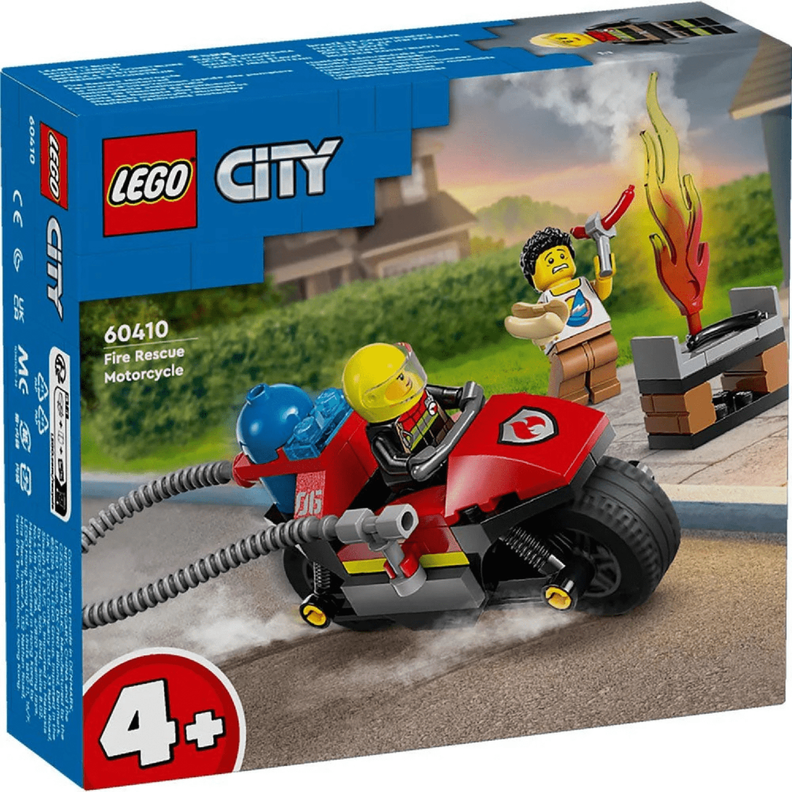 Lego City Moto De Rescate De Bomberos-7