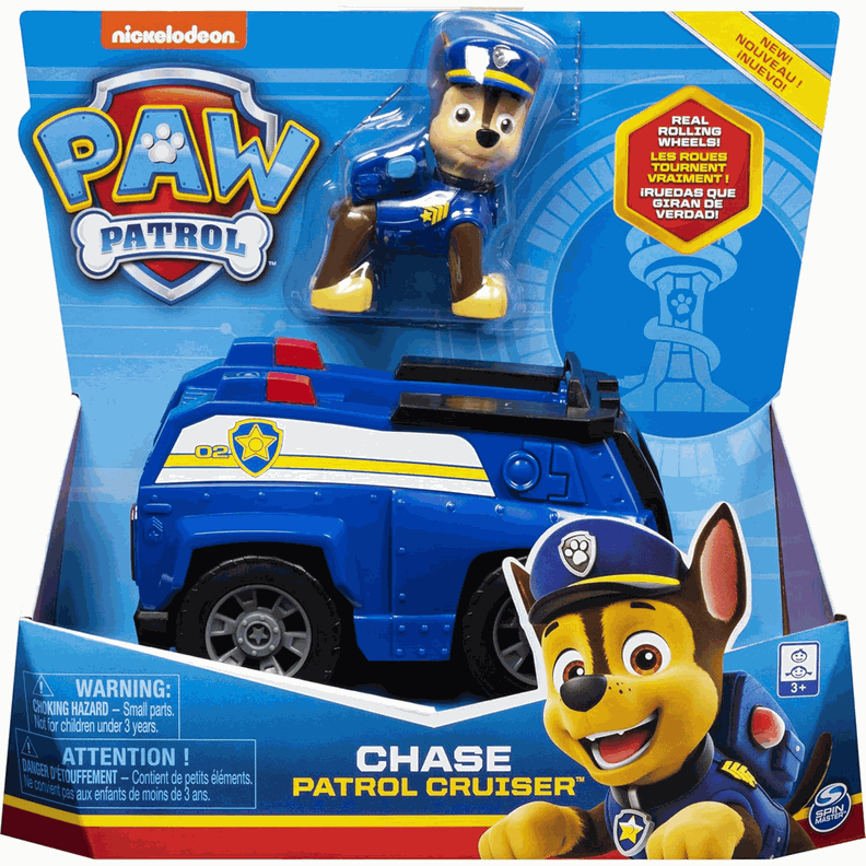 Paw Patrol Vehículo Básico Con Figura Chase-1