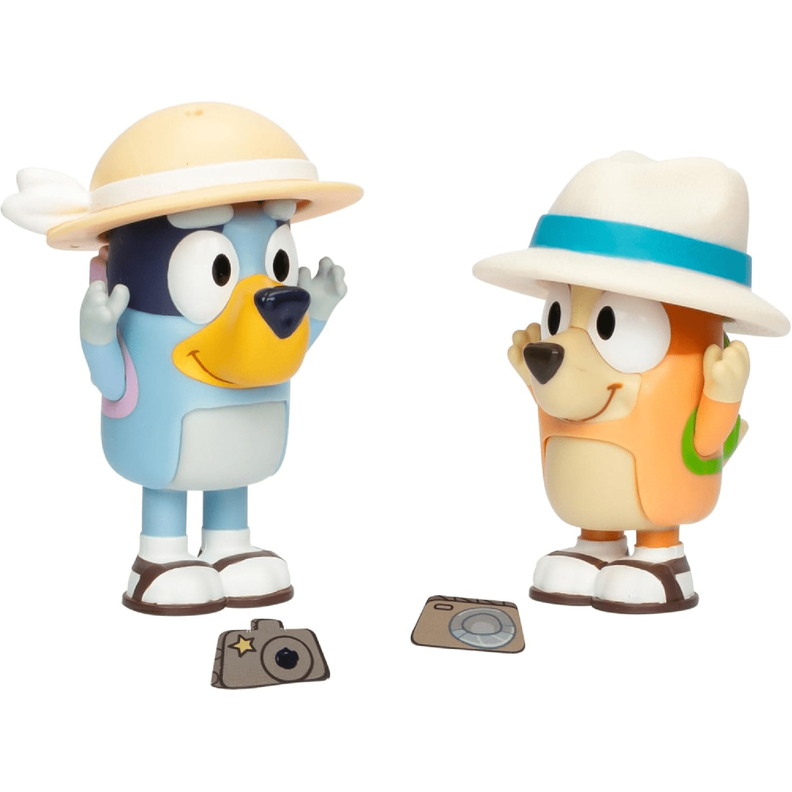 Bluey Pack 2 Figuras Bluey Y Bingo En Vacaciones-3