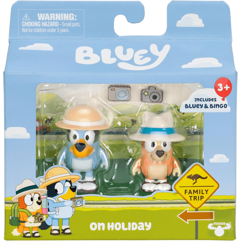 Bluey Pack 2 Figuras Bluey Y Bingo En Vacaciones-4