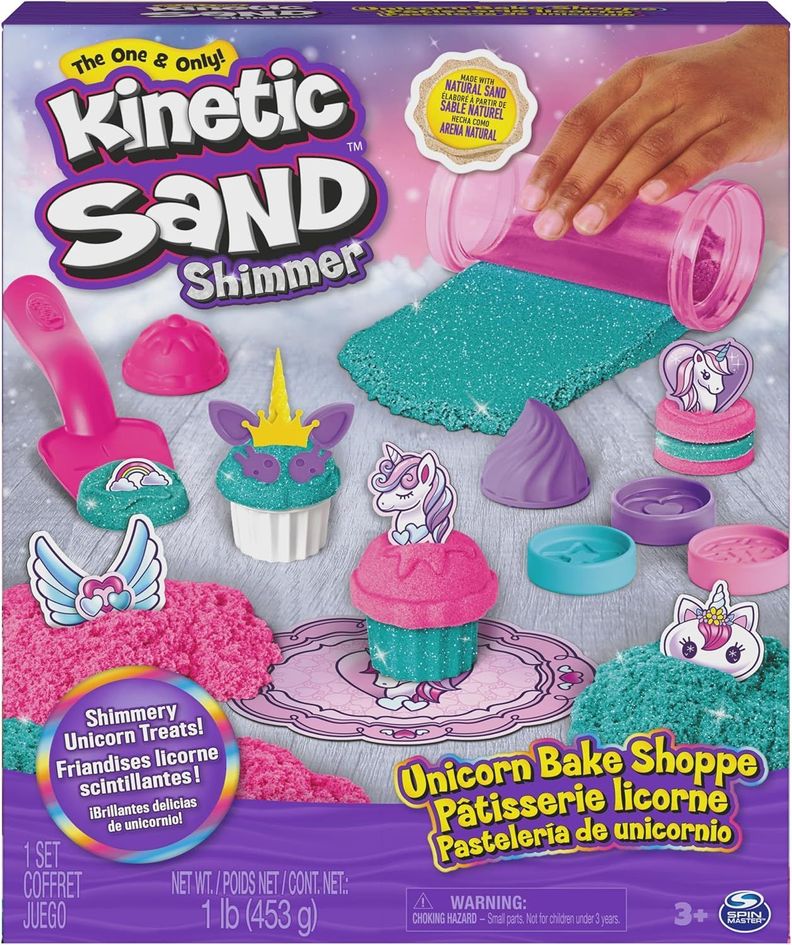 KINETIC SAND SET DE JUEGO TIENDA DE PASTELES DE UNICORNIO