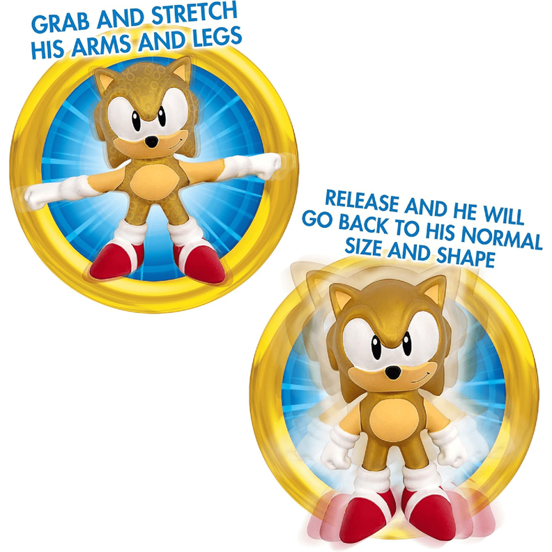 Sonic Figura Stretch Armstrong 13 Cm. - Gold Stretch Sonic-2