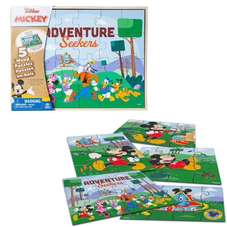 Puzzle De Madera 5 En 1 Mickey Adventure Seekers-0