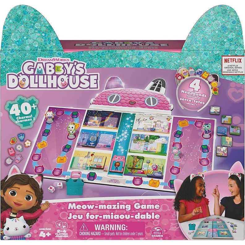GABBY'S DOLLHOUSE JUEGO DE MESA MEOW MAZING GAME