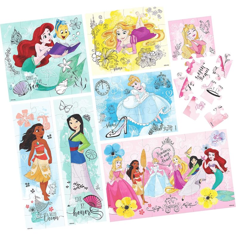 Puzzle De Madera 7 En 1 Disney Princess-1