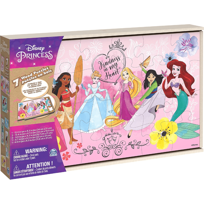 Puzzle De Madera 7 En 1 Disney Princess-2
