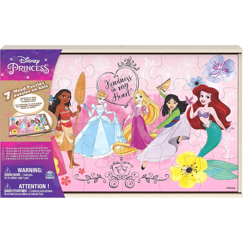 Puzzle De Madera 7 En 1 Disney Princess-3