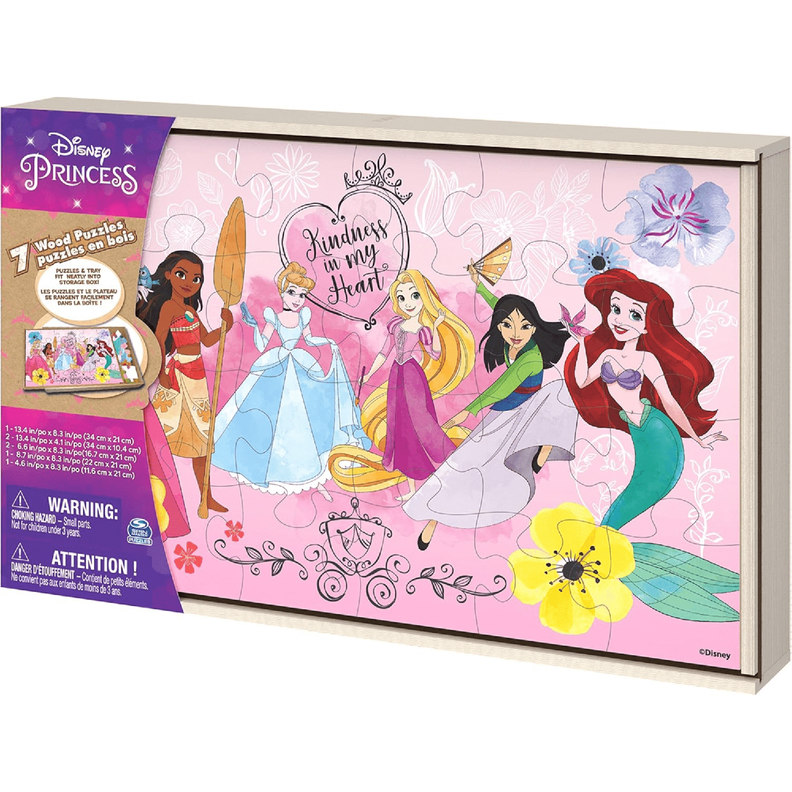 Puzzle De Madera 7 En 1 Disney Princess-4
