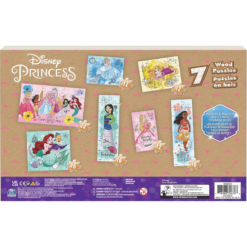 Puzzle De Madera 7 En 1 Disney Princess-5