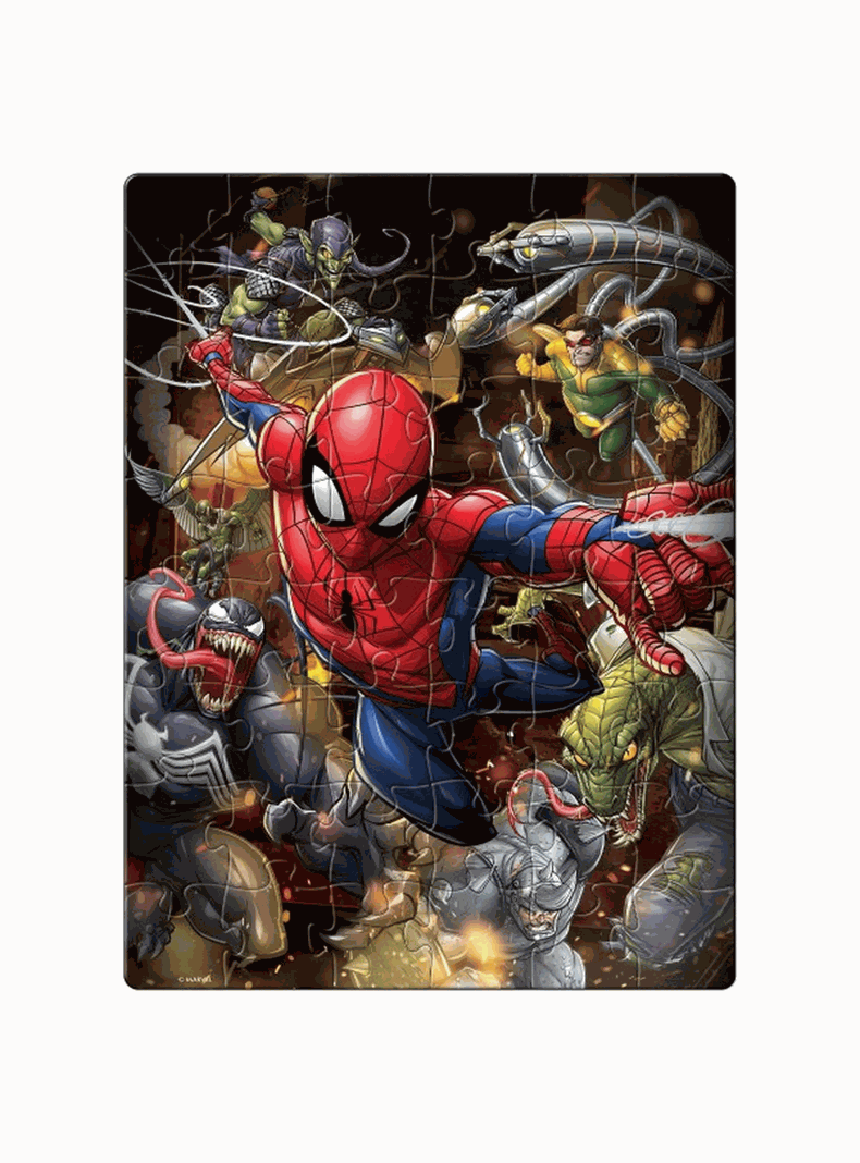 Rompecabezas Lenticular 3D Spiderman 48 Piezas-1