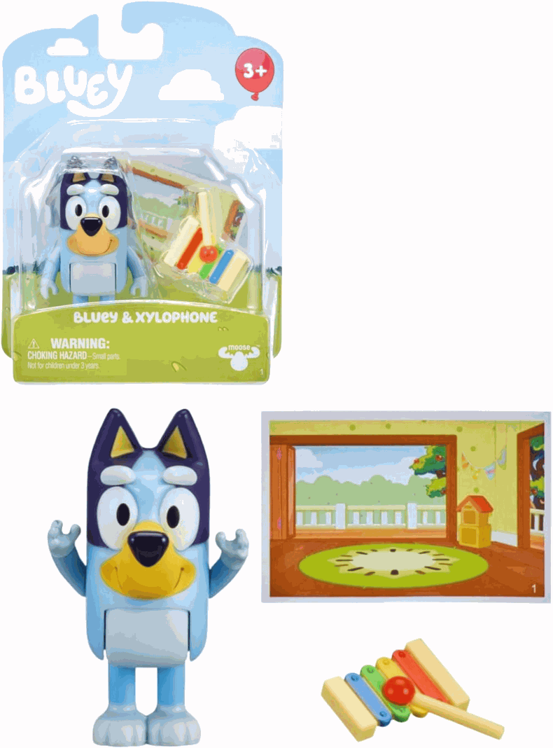 Bluey Figura Y Accesorios - Bluey Y Xilófono-0