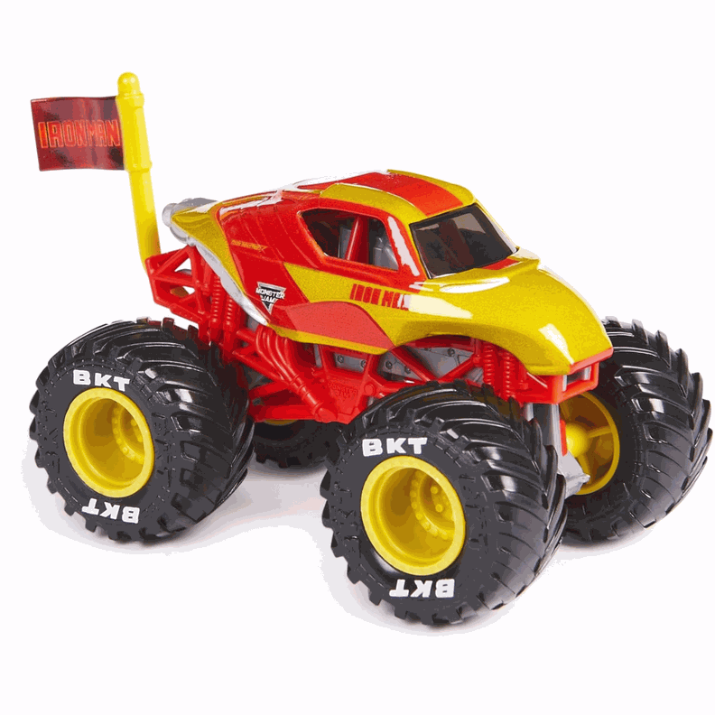 Monster Jam Marvel Vehiculo Escala 164 Iron Man-0