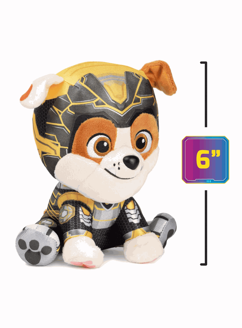 Peluche Paw Patrol 17 Cm Rubble - Mighty Movie-4