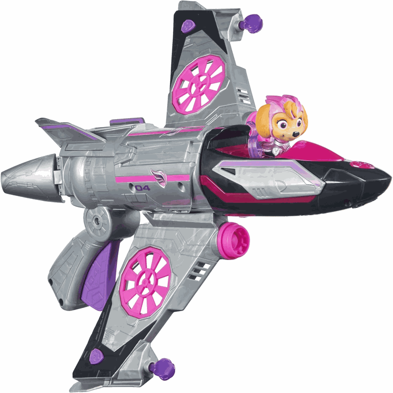 Paw Patrol Mighty Movie Jet Skye Con Luz Y Sonido-2