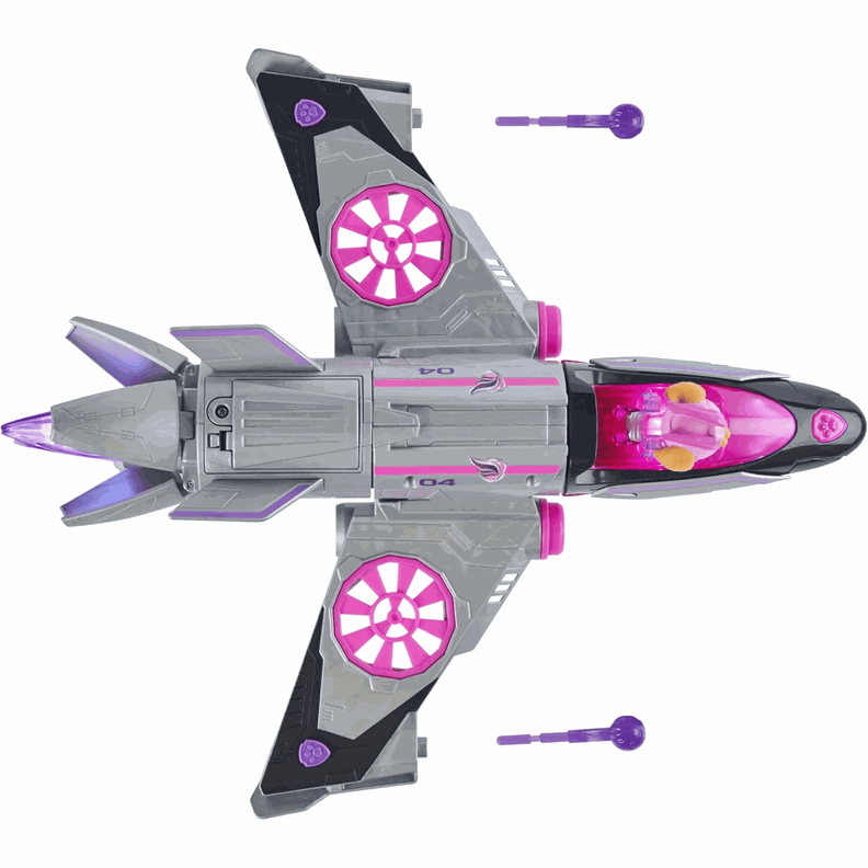 Paw Patrol Mighty Movie Jet Skye Con Luz Y Sonido-3