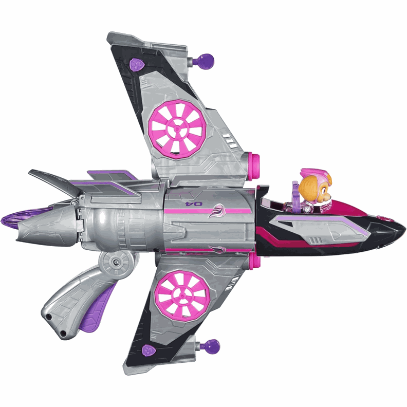 Paw Patrol Mighty Movie Jet Skye Con Luz Y Sonido-4