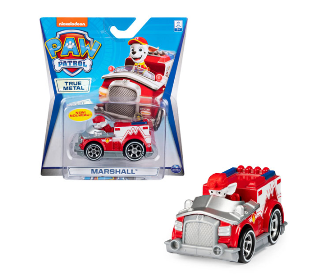 PAW PATROL VEHICULO METALICO MARSHALL TRUE METAL