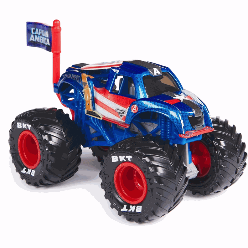 Monster Jam Marvel Vehiculo Escala 164 Capitan America-0