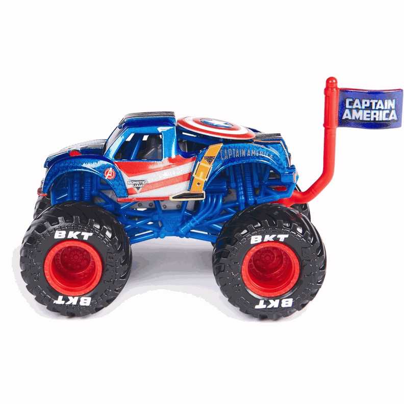 Monster Jam Marvel Vehiculo Escala 164 Capitan America-2