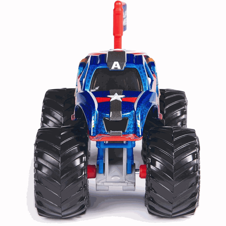 Monster Jam Marvel Vehiculo Escala 164 Capitan America-4
