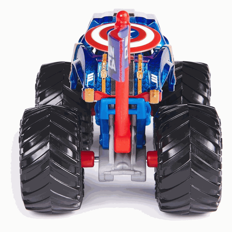 Monster Jam Marvel Vehiculo Escala 164 Capitan America-5