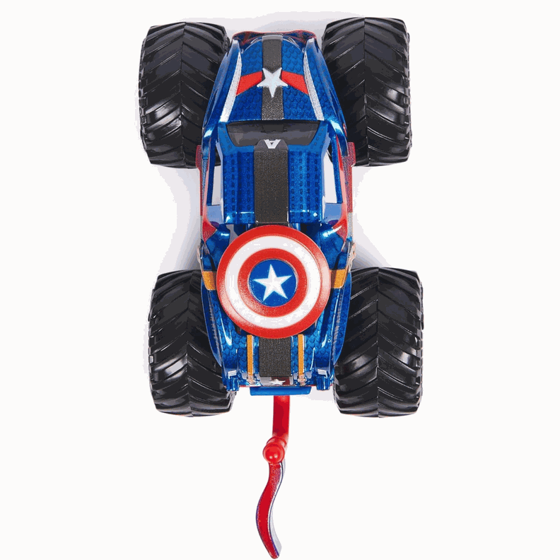 Monster Jam Marvel Vehiculo Escala 164 Capitan America-6